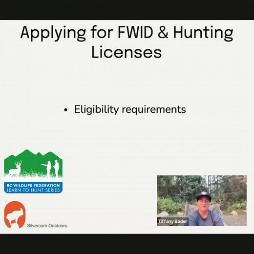 Completed our CORE course and curious about the next steps? A valid FWID is required for hunting within BC, and as Tiffany from Silvercore Outdoors explains, is the next step after receiving a CORE Certification. The FWID (Fish and Wildlife ID) does not expire, and is the last step in becoming a hunter and angler within B.C. This clip is from our Learn to Hunt Series which is available on Youtube, and provides essential tips for those interested in the outdoors. For more information: https://bcw