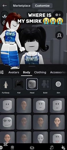 Roblox where is my smirk 😭??
