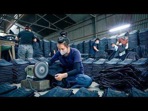 How 8 Billion People Get Their Jeans: The Incredible Factory Secret Revealed