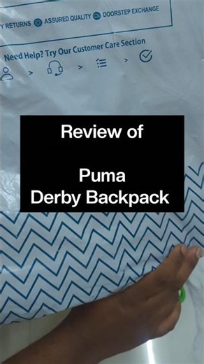 Puma Black Derby Backpack 🎒 #puma #backpack #review #unboxing #shorts #bag #shoulderbag