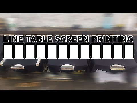What is Line Table Screen Printing?