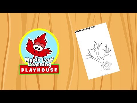 Valentine's Day Tree | Simple Activity for Kids | Maple Leaf Learning Playhouse