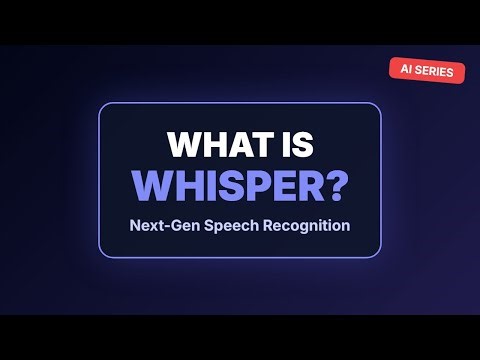 What is OpenAI Whisper? Speech-to-Text Explained for Beginners