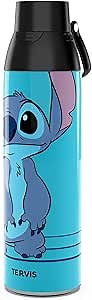 Tervis Venture Water Bottle Disney - Lilo & Stitch Supreme Triple Insulated Tumbler Travel Cup Keeps Drinks Cold & Hot, 26oz, Stainless Steel