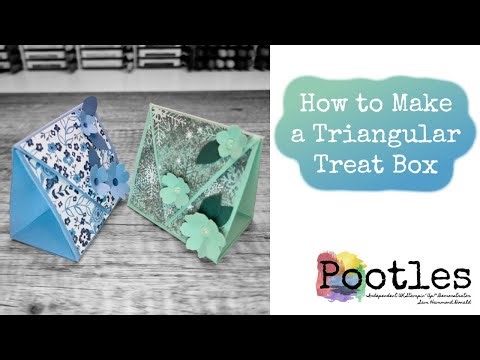 DIY Tutorial: How to Make a Triangular Treat Box by Hand