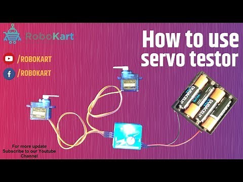 How to use Servo tester (CCPM 3 channel servo tester)