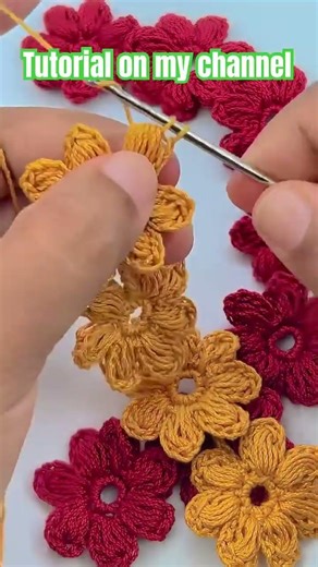 TUTORIAL HERE! 👆 Easy Crochet Flower Garland Tutorial Beginner Friendly DIY Decor Pattern