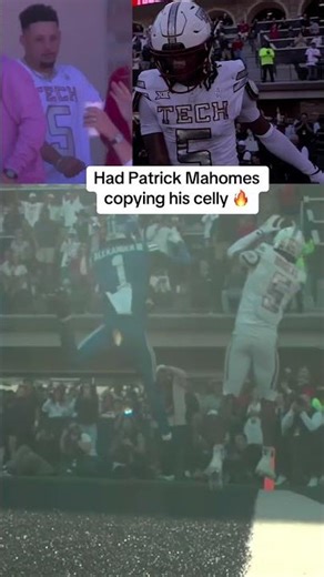 Texas Tech showing out in front of a legend 😤