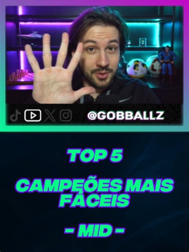 Top 5 campeões mais fáceis para jogar mid em League of Legends