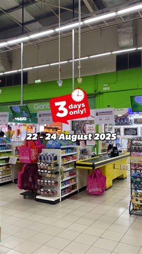 💥 Giant Crazy Low Prices! 💥 From 22 - 24 August 2025, shop fresh picks & home essentials at prices you’ll love 🛒✨Don’t miss out, while stocks last! #GiantMY | Giant Malaysia