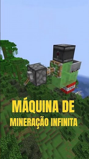 ⚙️ Máquina de Mineração Automática no Minecraft! ⛏️