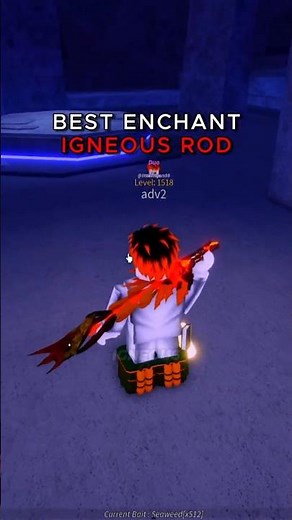 Best Enchant for Igneous Rupturer Rod in Fisch (ROBLOX)
