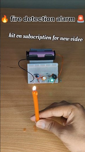 200+ views | AMAZINGLY Simple Fire Alarm - NO Arduino Needed! 🔥 #shorts