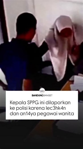 Bandung Banget! on Instagram: "Seorang pegawai perempuan berinisial RDA (28) melaporkan Kepala SPPG wilayah Bekasi Selatan, berinisial KP (29), ke Polisi atas dugaan pel*c3h4n dan peng4n1*yaan. Rekaman CCTV kejadian di kantor SPPG, Jatiasih, memperlihatkan korban merekam pelaku saat kejadian. RDA mengatakan dirinya mendapat perlakuan kasar dan kata-kata tidak pantas sejak hari pertama bekerja. Ia menyebut KP kerap mem4ki tanpa alasan dan bahkan mel*c3hkannya setelah meminta maaf. “Dia peg4ng-peg