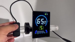 E-Bike LCD Display, 3.5inch Big Screen, Compatible with Bafang UART Mid & Hub Motors (BBS02, BBS-HD, G020 G062), Bluetooth App Control, Separate Keypad, 5 Pin M5 Female Connector, (UART Protocol)