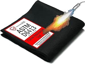 2 Pack 11x14 Inch Welding Blanket Fireproof Flame Retardant Fabric | 5mm Thick Carbon Felt Heat Resistant Mat, Up to 3000°F for Soldering, Firepit, Grill & Welding Applications