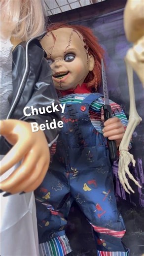 CHUCKY BRIDE LIFE SIZE ANIMATROIC MOVING DOLL FIGURE DECORATION HALLOWEEN DECOR #chucky #halloween