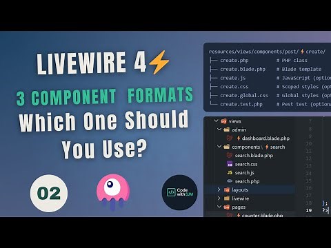 Livewire v4 ⚡The 3 Ways to Build Livewire 4 Components: sfc vs mfc vs Class-Based | Episode 02