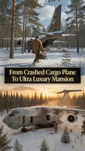 Rebuilding a crashed cargo plane into a luxury mansion / Renovation by Ethan Walker