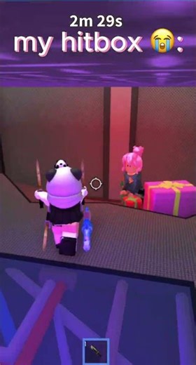 my mm2 hitbox vs others 😭😭 (btw, this is staged) #relatable #mm2 #robloxedit #funnyrobloxedit