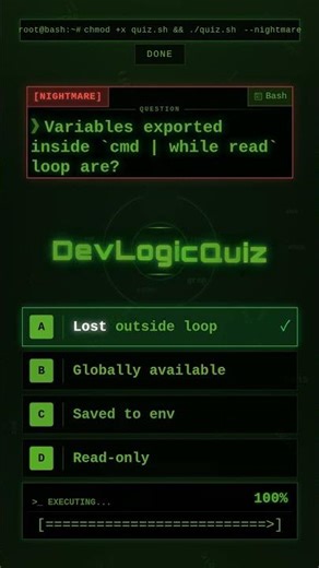 Bash Subshell Variable Scope