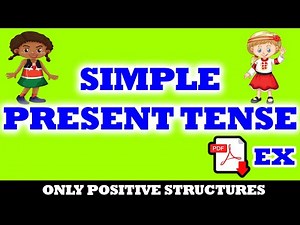 Simple present tense + pdf - positive form exercises with answers - Easy English Lesson
