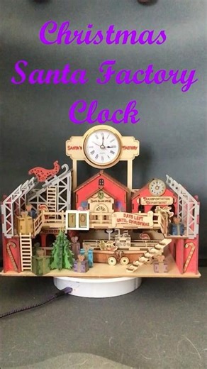 ❄️🎄Christmas Santa Factory Clock🛷🎅