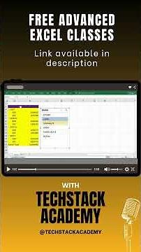 Advanced Excel Course: Excel Formulas Mastery 💡 Pro Tips | Techstack #excelforbeginners