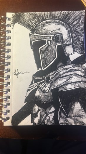 Gavin Bryce on Instagram: "How to draw a Spartan!!! #art #song #drawing #gigachad #idk #music #spartan #300"