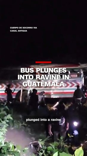 Authorities say at least 15 people were killed and others injured after a passenger bus crashed off a highway in western Guatemala. Read more: https://cnn.it/4b4p2cs | CNN International
