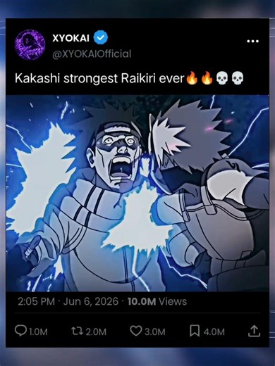 Kakashi coldest raikiri ever🔥🔥💀💀