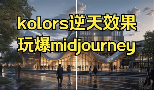 国内一款可以平替midjourney的图像模型kolors，直出，效果拉满，中文英文语义随便理解