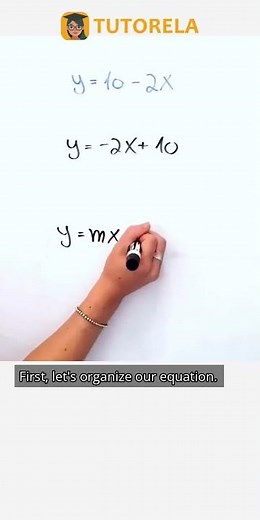 Understanding Rate of Change in y=10-2x #Math #LinearFunctions #Slope