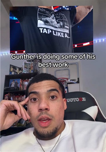 Gunther is doing some of his best work #wwe #gunther #greenscreensticker
