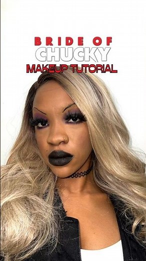 Bride of Chucky Makeup Tutorial🖤🔪