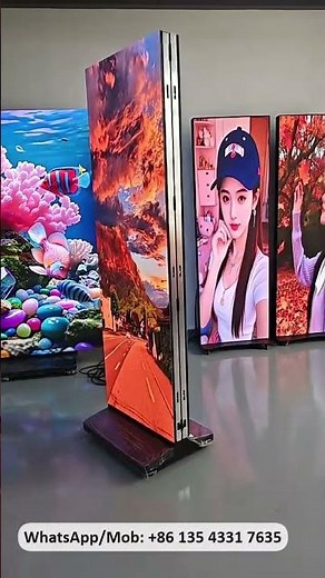 Foldable LED poster overview总览 #ledvideowall #indoorledscreen #indoorleddisplay