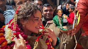 Kangana Ranaut visits Krishna Janam Bhumi and Gokul Dham in Mathura after being ‘mobbed’ by farmers