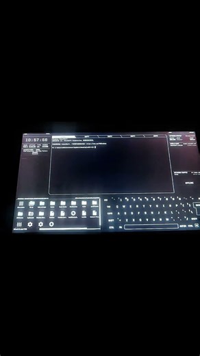 Is this eDEX-UI?#hunting#linuxsystem#Windows #eDEX-UI