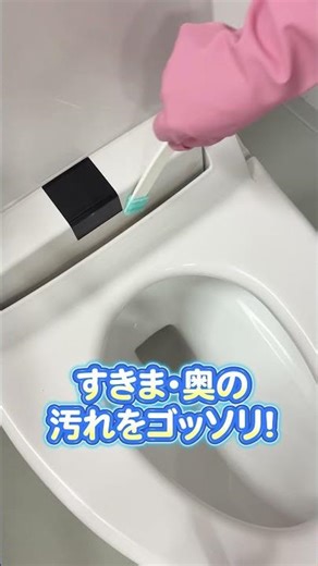 諦めていたすきま汚れに！トイレのすきまピカピカ10本入