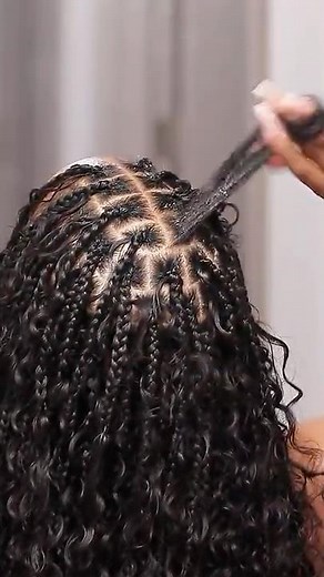 Boho Knotless Braids for Healthy Natural Hair 😍#bohobraids #knotlessbraids