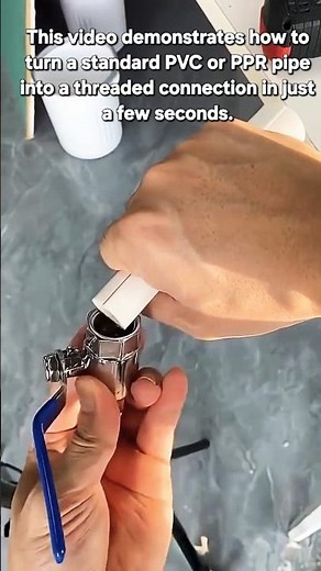 Genius Plumbing Hack: Threading PVC Pipes with a Drill!
