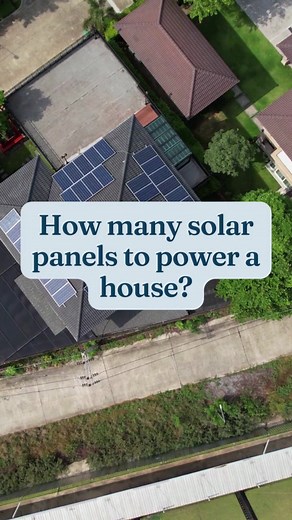 How many solar panels to power a house? #solar #solarpanel #solarpanels #solarpanelsystem #solarpanelinstallation #learnontiktok #edutok