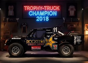 2018 SCORE Trophy Truck season point champion was Rob MacCachren. Rob MacCachren secured the season-long points championship by consistently performing well across the four-race 2018 SCORE World Desert Championship series, which included overall wins at the San Felipe 250 and the Baja 500. The individual race winners for the 2018 season in the SCORE Trophy Truck class were: San Felipe 250: Rob MacCachren Baja 500: Rob MacCachren Tijuana Desert Challenge: Cameron Steele Baja 1000: Cameron Steele 