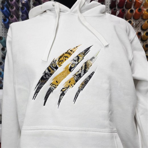 Tiger Scratch Embroidery Design Big Cat Claw Mark Machine Embroidery Wild Animal File Jungle Theme Embroidery Pattern Instant Download