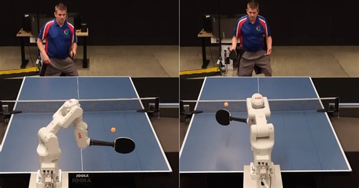 google deepmind’s robot arm can play competitive table tennis like a human and win