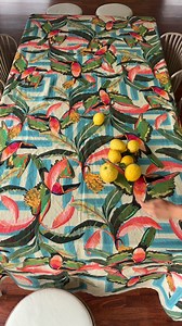 14K views · 23 reactions | Meet our Toucan Tablecloth — 3.2 metres of festive feathers and feel-good colour. She’s made for hosting on long tables or with plenty of drape! | Loco Living | Facebook