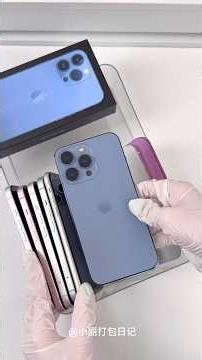 Immersive packing of the iPhone 13 Pro in Sierra Blue #iPhone13pro #ASMR