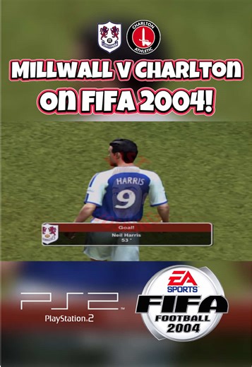 Millwall vs Charlton Athletic - FIFA 2004 Gameplay