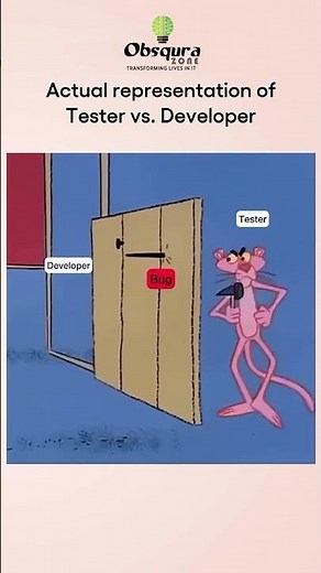 Actual representation of tester vs developer.