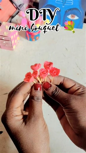 asthatic mini bouquet 💐.| valentine's Day...#diy #giftideas #craft #handmade